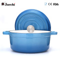 Sarchi Round Wide With Enamel Cast-Iron Casserole Coating Cocotte